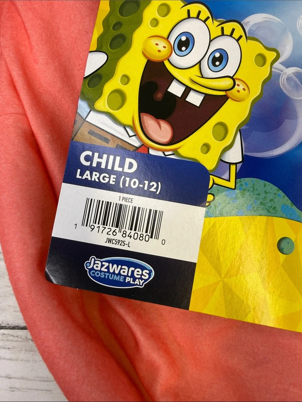 HALLOWEEN costume “Patrick” sz Lg child 10-12 from SpongeBob NWT